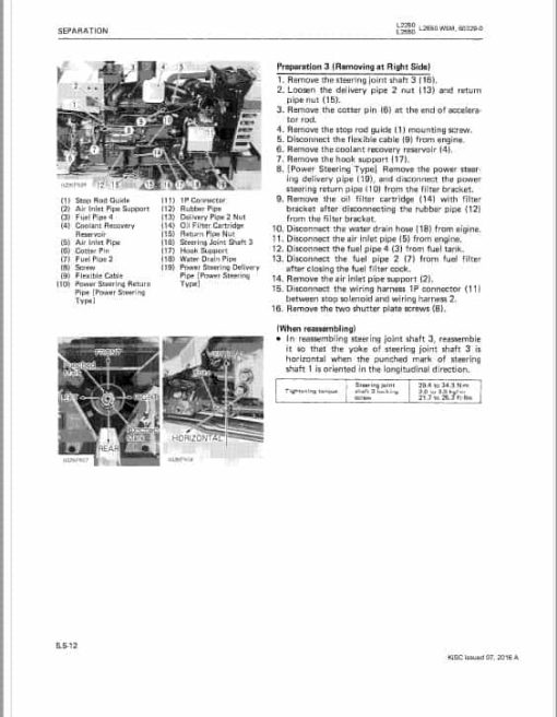 Kubota L2250, L2550 GST, L28250 GST, L3250 Tractor Workshop Repair Manual - Image 4