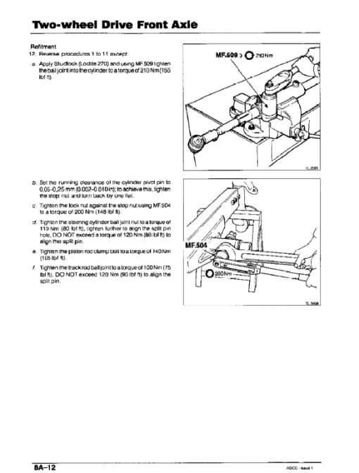 AGCO Allis 8745, 8765 Tractors Service Manual - Image 2