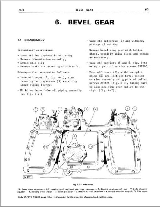 Fiatallis FL9 Crawler Loader Repair Service Manual - Image 4