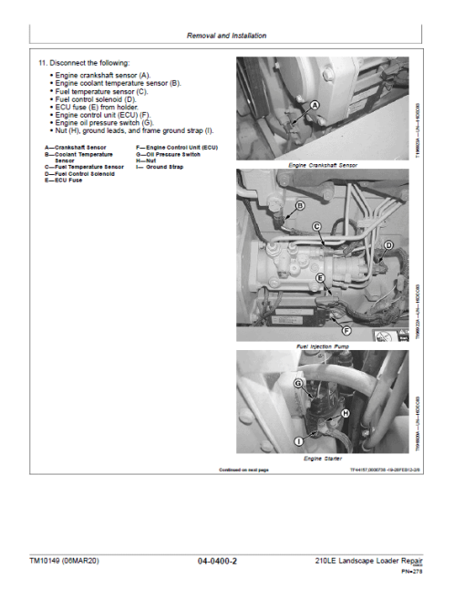 John Deere 210LE Landscape Loader Repair Technical Manual (S.N after 888001 - ) - Image 4