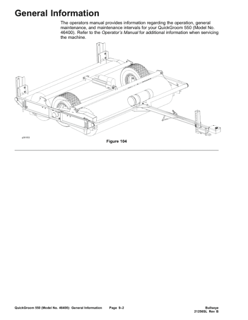 Toro Bullseye Products Service Repair Manual - Image 4