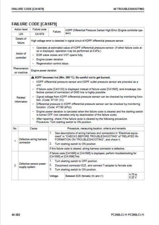 Komatsu PC360LCi-11, PC390LCi-11 Excavator Repair Service Manual - Image 4