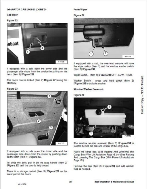 Bobcat 3650 Toolcat Utility Vehicle Service Repair Manual - Image 4