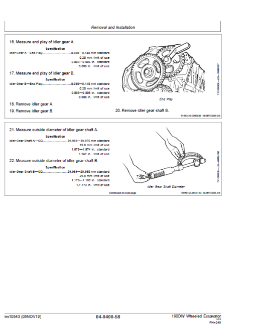 John Deere 190DW Wheeled Excavator Repair Technical Manual - Image 4