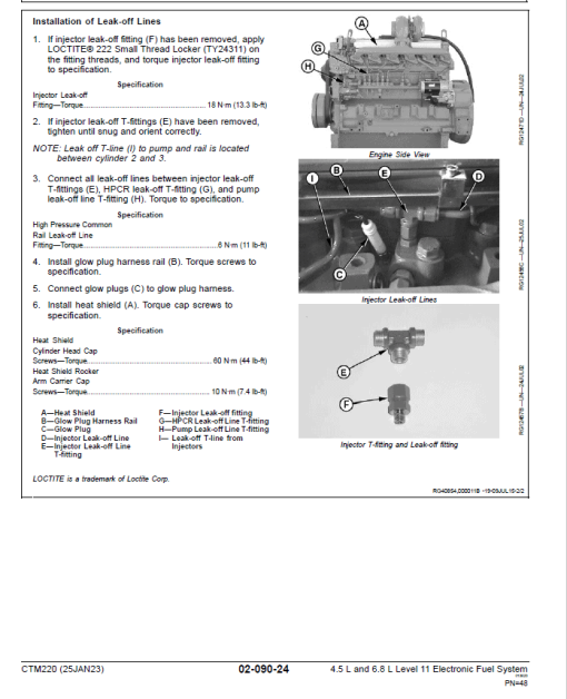 John Deere PowerTech 4.5L, 6.8L Diesel Engines Level 11 Electronic Fuel System - Denso HPCR Repair Manual - Image 4