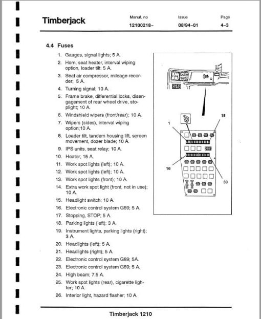 Timberjack 1210 Forwarder Service Repair Manual (12100218 and Up) - Image 4