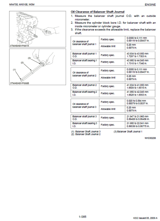 Kubota MX4700, MX5100 Tractor Workshop Service Manual - Image 4