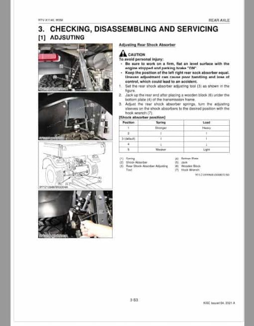 Kubota RTV-X1140 Utility Vehicle Workshop Service Repair Manual - Image 4