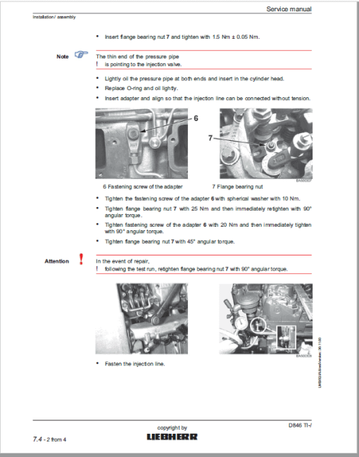 Liebherr D846 Ti Engine Service Manual - Image 4