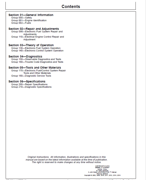 John Deere PowerTech 4.5L, 6.8L Diesel Engines Level 12 Electronic Fuel System - Stanadyne DE10 Pump Repair Manual - Image 4