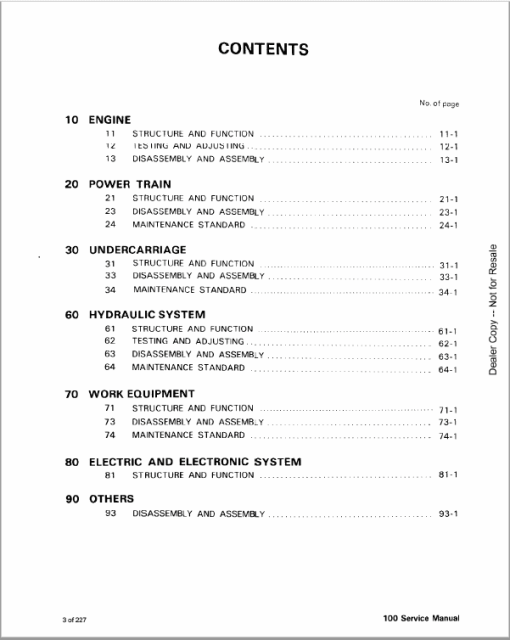 Bobcat X100 Excavator Service Manual - Image 2