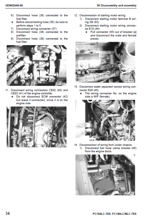 Komatsu PC160LC-7E0, PC180LC-7E0, PC180NLC-7E0 Excavator Manual - Image 4