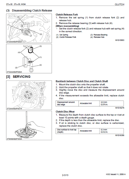 Kubota STa-30, STa-35 Tractor Workshop Service Manual - Image 4