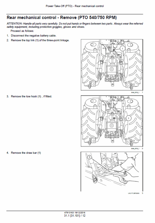 New Holland TD65F, TD75F, TD85F Tractor Service Manual - Image 4