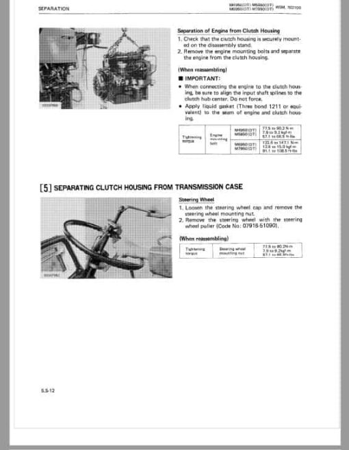 Kubota M4950, M5950, M6950, M7950 Tractor Workshop Service Repair Manual - Image 4