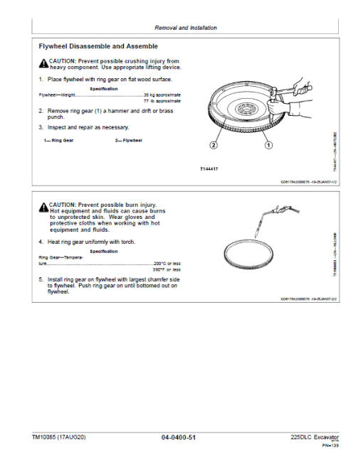 John Deere 225DLC Excavator Repair Technical Manual - Image 4