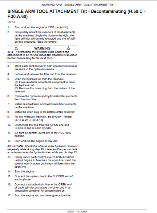 Case 435 and 445 SkidSteer Loader Service Manual - Image 4