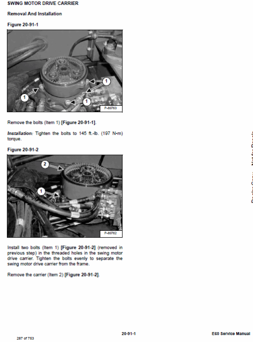 Bobcat E60 Compact Excavator Repair Service Manual - Image 4