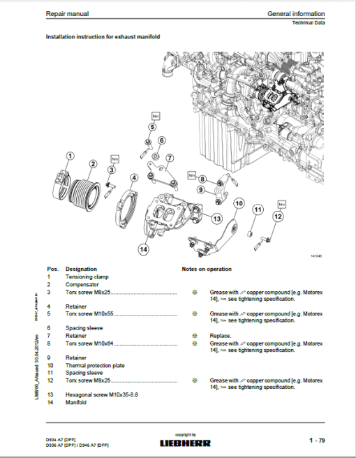 Liebherr D934 A7 DFP, D936 A7 DPF, D946 A7 DPF Engine Service Manual - Image 4