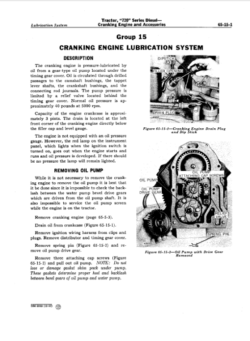 John Deere 70, 720, 730 (70 Series) Tractors Technical Manual - Image 5