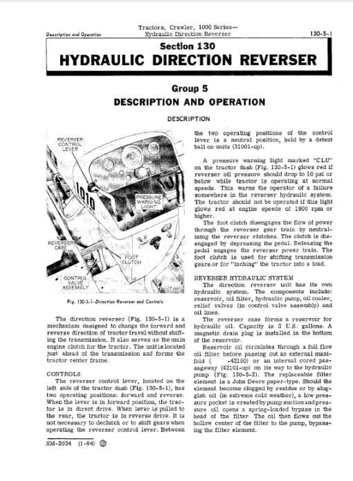 John Deere 1000 and 1010 Series Crawler Tractors Technical Manual - Image 4