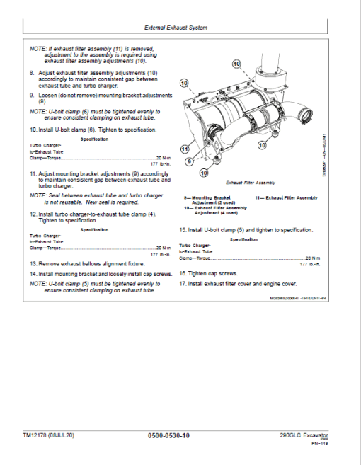 John Deere 290GLC Excavator Technical Manual (S.N after C705001, D705001, E705001) - Image 4