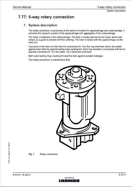 Liebherr R914C, R924C Litronic Excavator Service Manual - Image 4