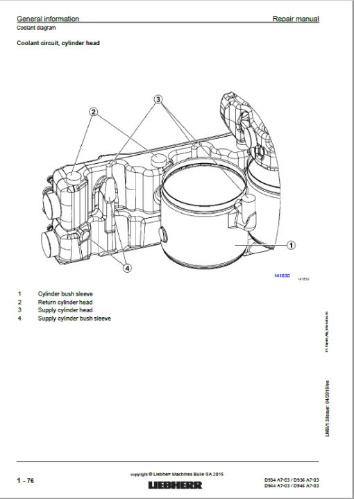 Liebherr D934 A7-03, D936 A7-03, D944 A7-03, D946 A7-03 Engine Service Manual - Image 4