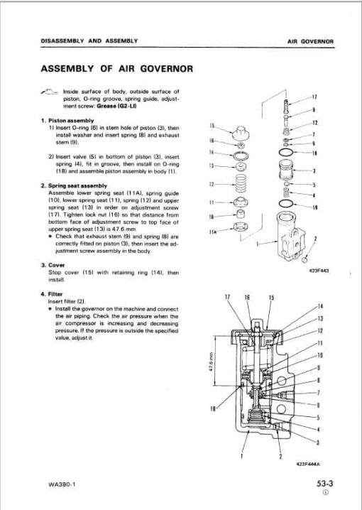 Komatsu WA380-1 Wheel Loader Service Manual - Image 4