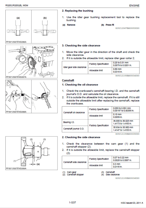 Kubota R320S, R320SB Wheel Loader Workshop Manual - Image 4