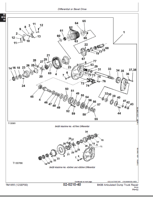 John Deere B40B Articulated Dump Truck Repair Technical Manual - Image 4