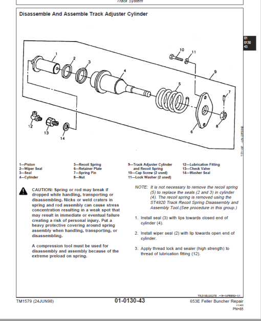 John Deere 653E Feller Buncher Service Repair Manual (TM1578 and TM1579) - Image 4