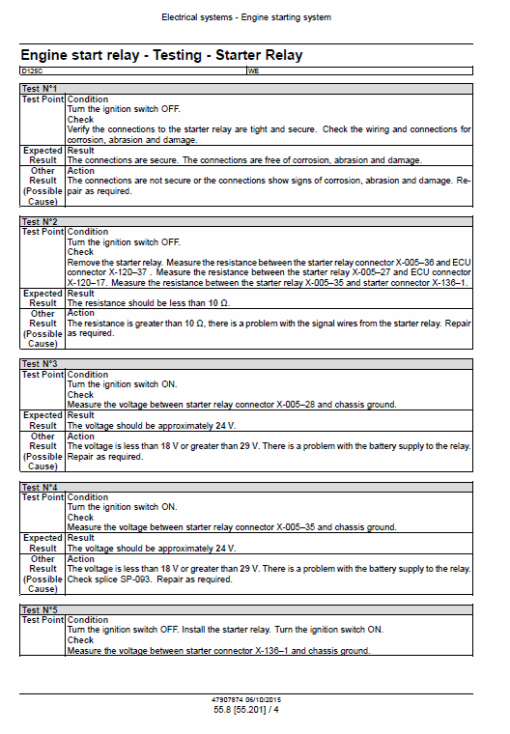 New Holland D125C Stage 3B Crawler Dozer Service Manual - Image 4