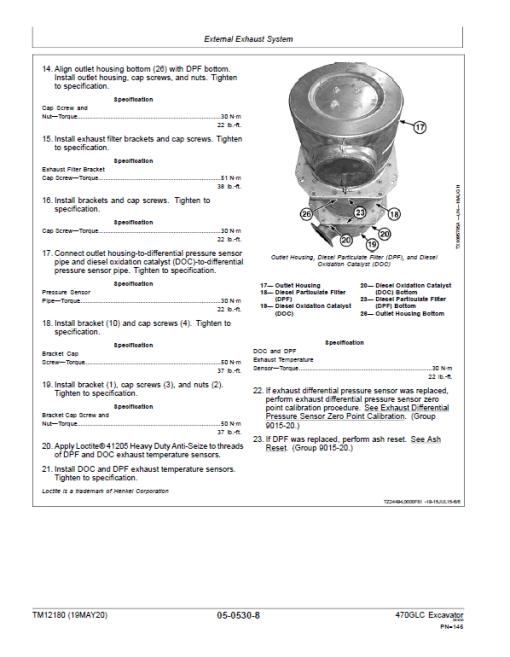 John Deere 470GLC Excavator Repair Technical Manual (S.N after E470001 -) - Image 4