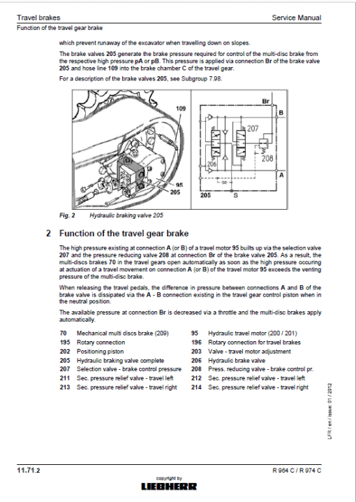 Liebherr R964C, R974C Litronic Hydraulic Excavator Service Manual - Image 4