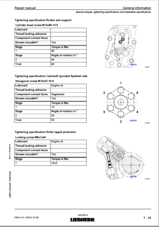 Liebherr D9512 A7, D9512 A7-00 Engine Service Manual - Image 3