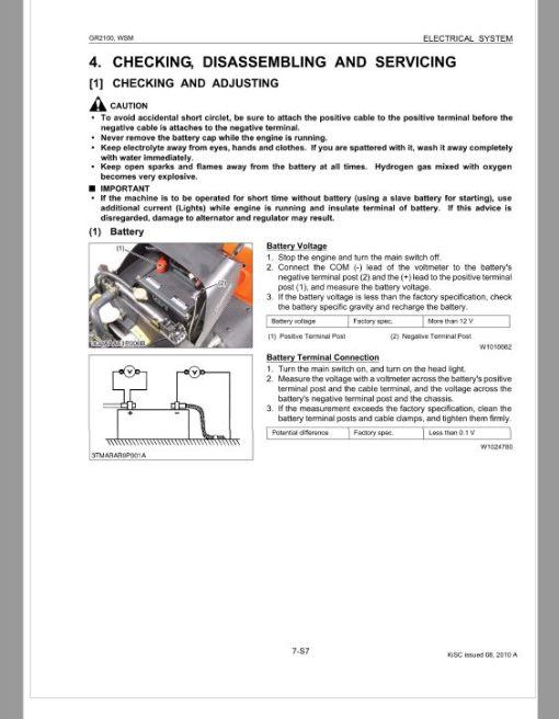 Kubota GR2100 Lawn Mower Workshop Service Repair Manual - Image 4