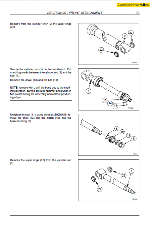 New Holland MH2.6 and MH3.6 Tier 3 Wheeled Excavator Manual - Image 4