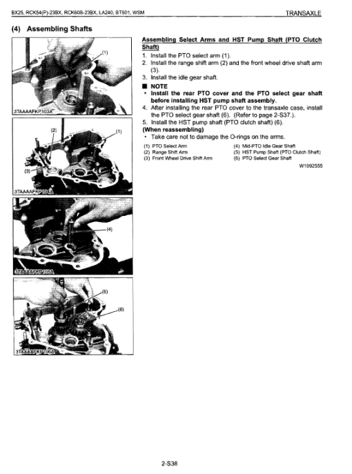 Kubota BX25, LA240, BT601 Tractor Loader Workshop Manual - Image 4