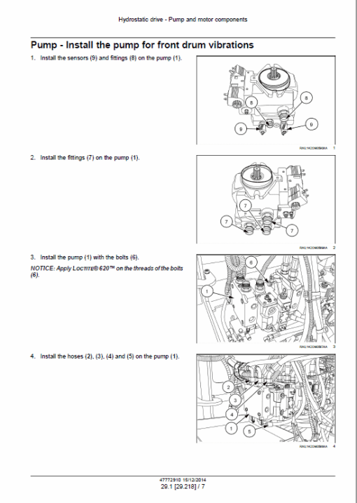 Case DV209C, DV210C Vibratory Roller Service Manual - Image 4