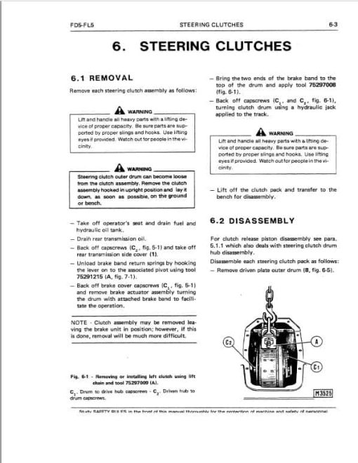 Fiatallis FL5, FL5B, FD5 Crawler Loader Repair Service Manual - Image 4