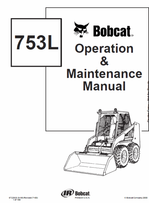 Bobcat 753 and 753HF Skid-Steer Loader Service Manual - Image 4