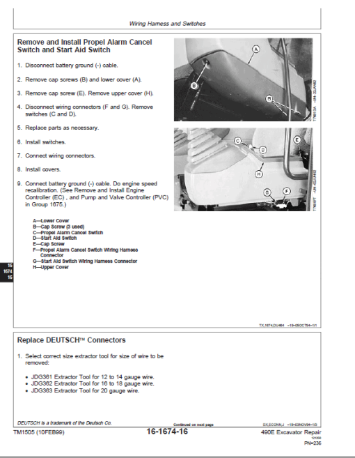 John Deere 490E Excavator Repair Technical Manual - Image 4