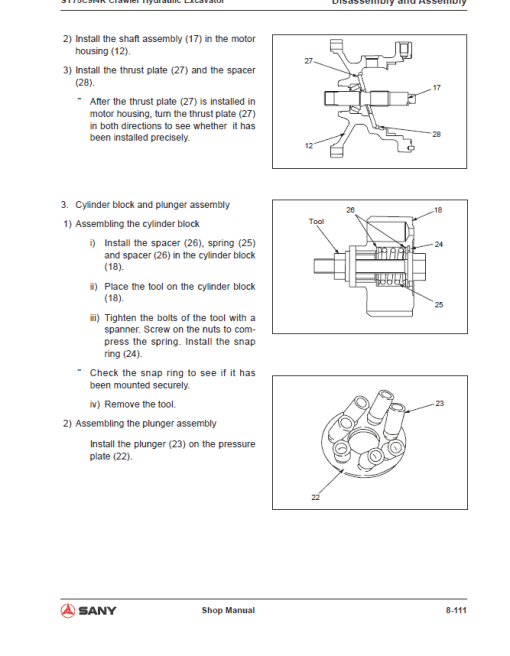 Sany SY75C Hydraulic Excavator Repair Service Manual - Image 4