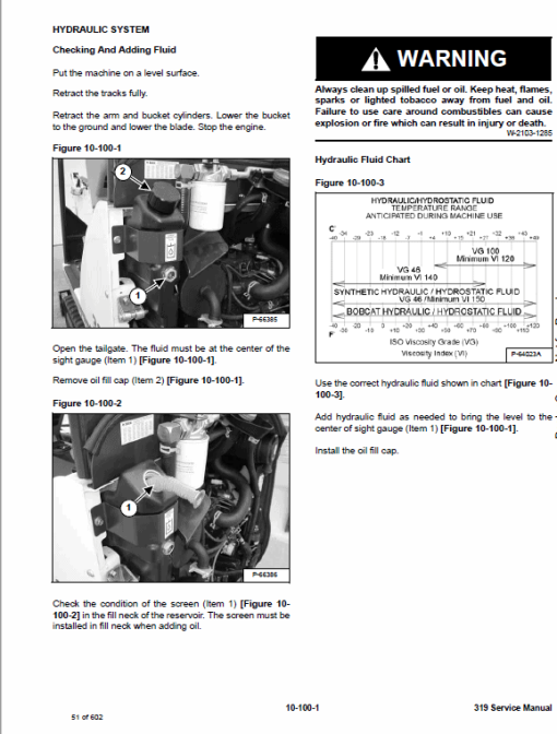 Bobcat 319 Compact Excavator Service Manual - Image 4