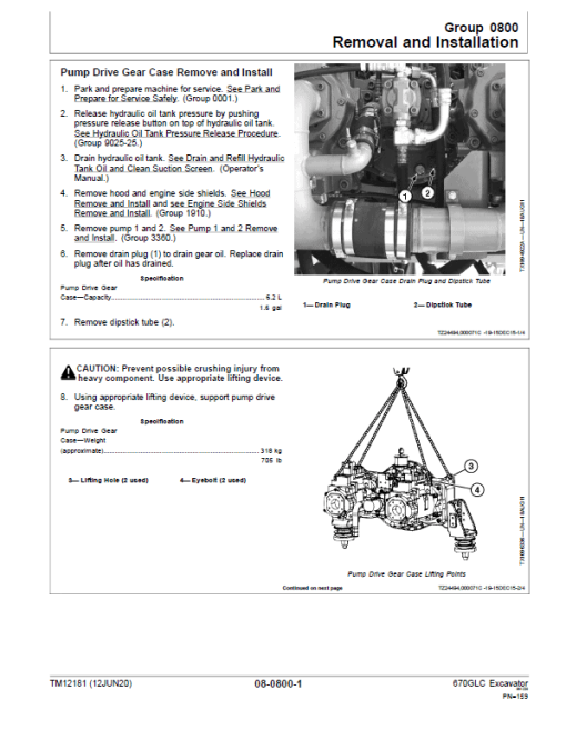 John Deere 670GLC Excavator Repair Technical Manual (S.N after E670001 -) - Image 4