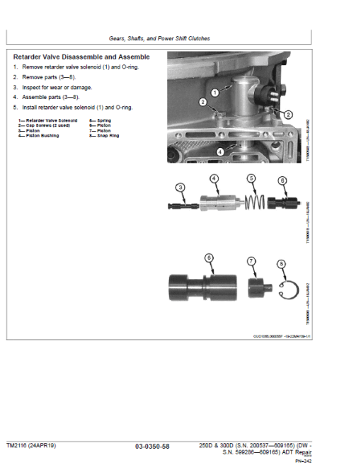 John Deere 250D, 300D Dump Truck Technical Manual (DW & BELL - S.N. 200537—201811) - Image 4