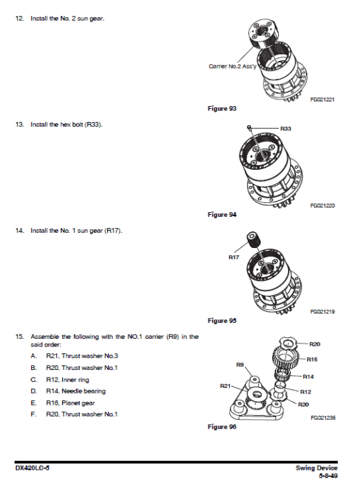 Doosan DX420LC-5 Excavator Service Manual - Image 4