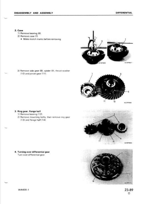 Komatsu WA400-1 Wheel Loader Service Manual - Image 4