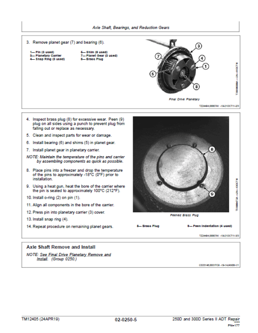 John Deere 250D, 300D Series 2 Dump Truck Technical Manual (S.N. after C642001 - ) - Image 4